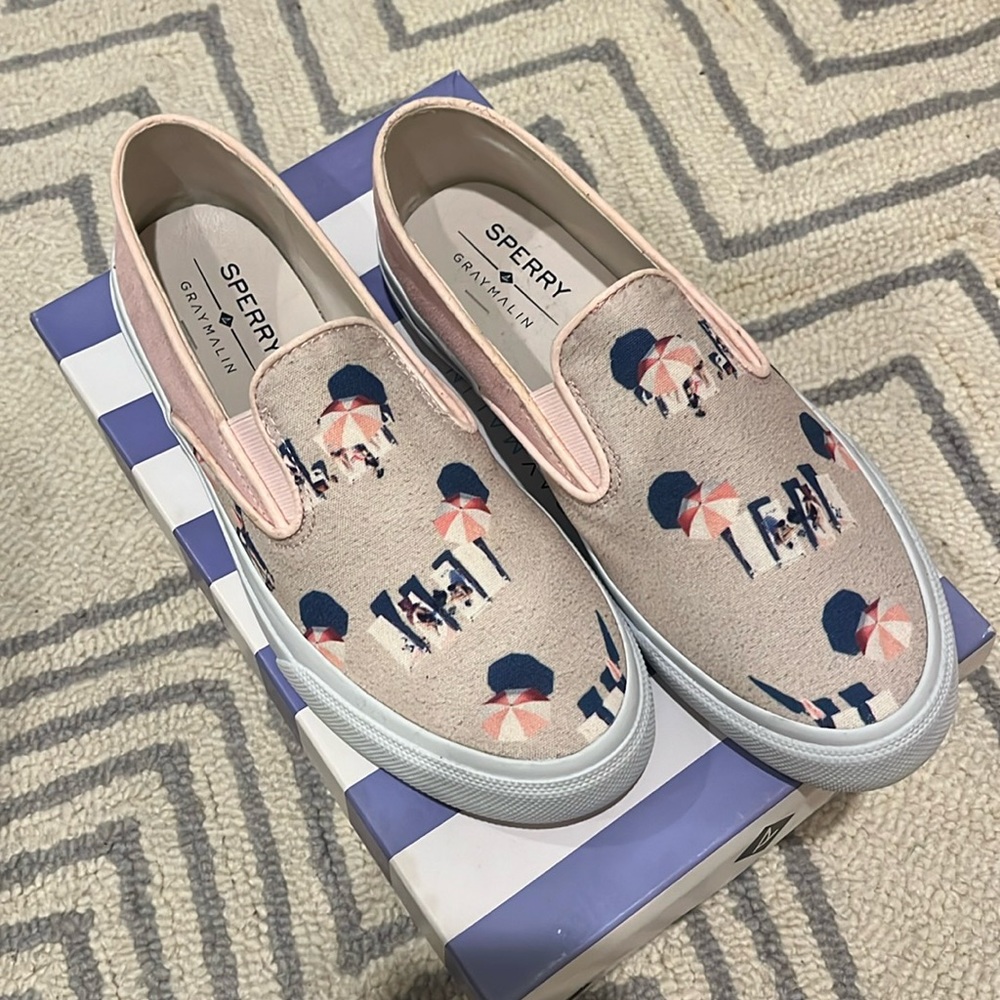 NWT Sperry x Gray Malin Slip-On Sneakers